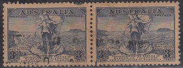 3d Pair Used, Australia 1936, Amphitrite &  Submarine Telephone Link, Cable, Telecom, Mythology, - Usados