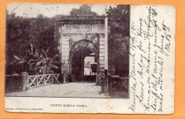 Puerto Isabela Manila PI 1911 Postcard Mailed To USA - Philippines