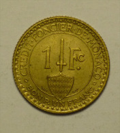 Monaco 1 Franc 1926 HIGH GRADE # 1 - 1922-1949 Louis II