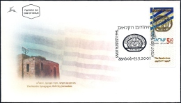 ISRAEL 2001 - Sc 1444 - The Karaite Jews - A Jewish Movement - A Stamp With A Tab - FDC - Judaísmo