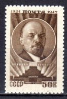 (SA0354) USSR, 1947 (23rd Anniversary Of The Death Of Lenin, 50k., Dark Brown). Mi # 1087. MNH** Stamp - Neufs