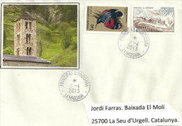 Belle Lettre De La Poste Locale De La Massana, Adressée En Catalogne (t-p Bordes De Mereig. Canillo) Andorra. - Collections