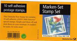 Allemagne: 2000 Beau Carnet Neuf 10 Timbres Autocollants "Expo 2000 De Hanovre" - Postzegelboekjes