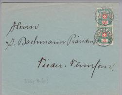 Schweiz Porto 1927-10-07 Nieder-Neunforn Ortsbrief Mit 53Rp. Strafporto - Strafportzegels