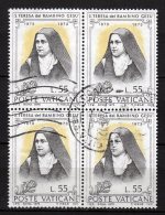 VATICANO - 1973 YT  556 X 4 USED - Used Stamps