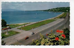 REF 122 : CPSM SUISSE GENEVE Le Quai De Cologny - Cologny