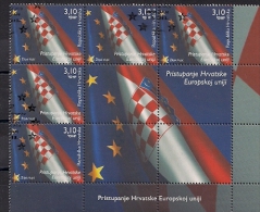 2013 Croatia Kroatien Hrvatska Stamp Used Wiht Label Accession Of Croatia To The European Union - 2013