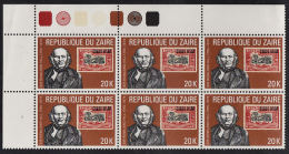 B5022 ZAIRE 1980, SG 989 100th Anniv Rowland Hill, 20K Traffic Light Block  MNH - Nuevos