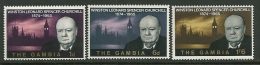 Gambia   "Churchill"   Set   SC# 212-14   MNH** - Gambia (1965-...)