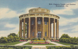 Alabama Birmingham Vestavia Temple And Gardens Curteich - Andere & Zonder Classificatie