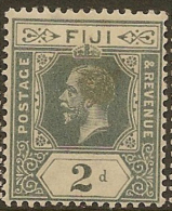 FIJI 1912 2d Greyish Slate KGV SG 128 HM* YY345 - Fidschi-Inseln (...-1970)