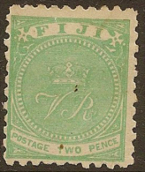 FIJI 1881 2d Green SG 40 HM YY113 - Fidji (...-1970)