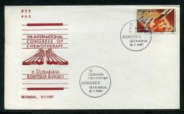 TURKEY 1987 FDC - 15th International Congress Of Chemotherapy, Michel #2792; ISFILA #3186; Scott #B222. - FDC