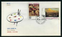 TURKEY 1986 FDC - Set Of Painting (VII. Issue), Michel #2759-60; ISFILA #3153-54; Scott #2362-63. - FDC