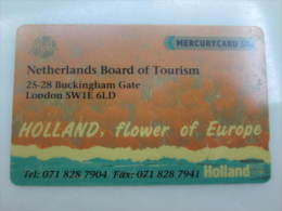 20MERA Holland,flower Of Europe - Mercury Communications & Paytelco