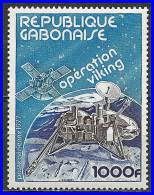 GABON 1977 OPERATION VIKING / SPACE HIGH VALUE SC#C197//YT#PA197 VF MNH(4D0158) - Verzamelingen