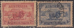 Australia Used 1934, 2v Capt. Hohn Macarthur, Meerino Ram. Animal Sheep, - Used Stamps