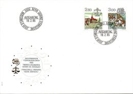 SUISSE. N°1217-8 Sur Enveloppe 1er Jour (FDC) De 1985. Signes Du Zodiaque. - Astrologie