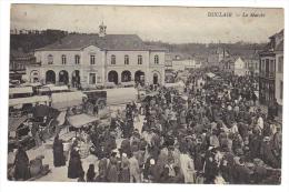 Duclair Le Marché Gros Plan Trés Animé   Cpa Animée  76 Seine Infèrieure Normandie - Duclair