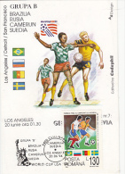 SOCCER, 1994 WORLD CUP, GROUP B, CM, MAXICARD, CARTES MAXIMUM, 1994, ROMANIA - 1994 – Verenigde Staten