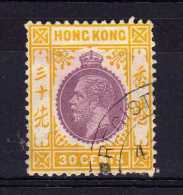 Hong Kong - 1921 - 30 Cents Definitive (Watermark Multiple Script CA)  - Used - Gebraucht