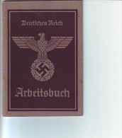 WW II  NS  Arbeitsbuch Saaz Tuchorschitz Sudetengau 1939 - Historische Dokumente