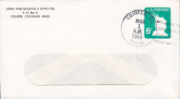 United States Postal Stationery Ganzsache Entier ASPEN PARK BUILDING & SUPPLY Co., CONIFER 1968 Cover Statue Of Liberty - 1961-80