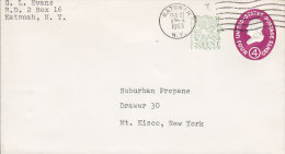 United States Postal Stationery Ganzsache Entier KATONAH (N.Y.) 1963 Cover George Washington & Eagle Adler - 1961-80