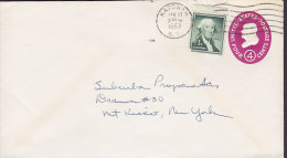 United States Uprated Postal Stationery Ganzsache Entier KATONAH (N.Y.) 1963 Cover George Washington - 1961-80