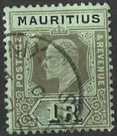 MAURITIUS - 1907 EDWARD VII 1r GREY-BLACK & CARMINE On BLUE FU (W/M CA)  SG 175 - Mauritius (...-1967)