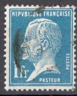 VARIÉTÉS FRANCE 1923 / 26 N° 179 PASTEUR  DOS CHARNIÈRES  OBLITÉRÉ SPINK 25.00 € - Gebruikt