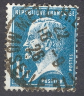 VARIÉTÉS FRANCE 1923 / 26  N° 179 PASTEUR  16 . 9 . 26 OBLITÉRÉ  DOS CHARNIÈRES SPINK 25.00 € - Used Stamps