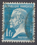 VARIÉTÉS FRANCE  1923 / 26  N° 179 PASTEUR  DOS CHARNIÈRES OBLITÉRÉ SPINK 25.00 € - Used Stamps