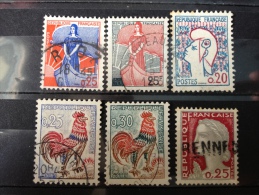 FRANCE Lot De 6 Timbres. Divers. Oblitéré°. 1959/62. - Andere & Zonder Classificatie