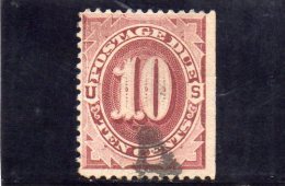 ETATS UNIES 1887-9 TAXE O YV NR 12 - Franqueo