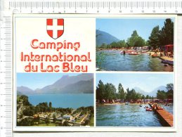 DOUSSARD -  BOUT DU LAC -  Camping  International Du  LAC BLEU -  3 Vues - Doussard