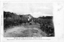 Afrique   Congo Français   Mission Des Pères Du St Esprit Femmes Au Travail (voir Défault) - Französisch-Kongo