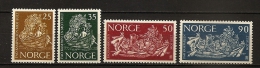 Norvege Norge 1963 N° 452 / 5 ** FAO, Faim, Blé, Céréales, Barque, Fruits, Poisson, Colombes, Déjeuné, Pain, Lait, Café - Nuevos