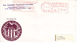 APOLLO 16 To Honour The Overseas Telecommunications Commission MARTIN PLACE SYDNEY AUSTRALIE 17 Avril 1972 - Océanie