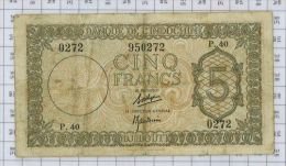 Banque De L'Indochine, 5 Francs Djibouti TTB - Gibuti