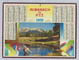 L'Almanach Des PTT De 1968, Sarthe 72 - Tamaño Grande : 1961-70