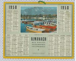 L'Almanach Des PTT De 1958, Sarthe 72 - Formato Grande : 1941-60