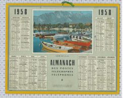 L'Almanach Des PTT De 1958, Sarthe 72 - Tamaño Grande : 1941-60