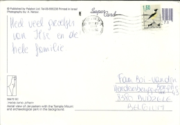 Israel Tel Aviv 1996 >> Dudzele Belgium / Oiseau Vogel Bird - Storia Postale