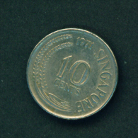 SINGAPORE - 1971 10c Circulated - Singapur