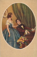 FEMMES - FRAU - LADY - Jolie Carte Fantaisie Portrait Femme Et Homme Au Piano Signée CORBELLA - Corbella, T.