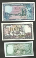 BANQUE Du LIBAN - 5 Livres / 50 Livres / 100 Livres (Lot Of 3 Notes) - Lebanon