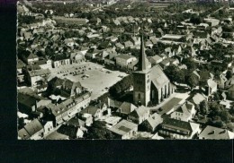 Neustadt Holstein Ostsee Flugzeugaufnahme Kirche Wohnhäuser PKW Sw 60er - Neustadt (Holstein)