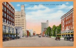Capitol Street Jackson MS Old Postcard - Jackson