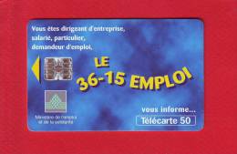 224 - Telecarte Publique 36 15 Emploi (F804B) - 1998